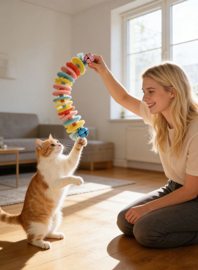 Kidle Cat Toys Kitten Teething Chew Rope Toy Interactive Teething Rope for Cats & Kittens Indoor Play - Image 3